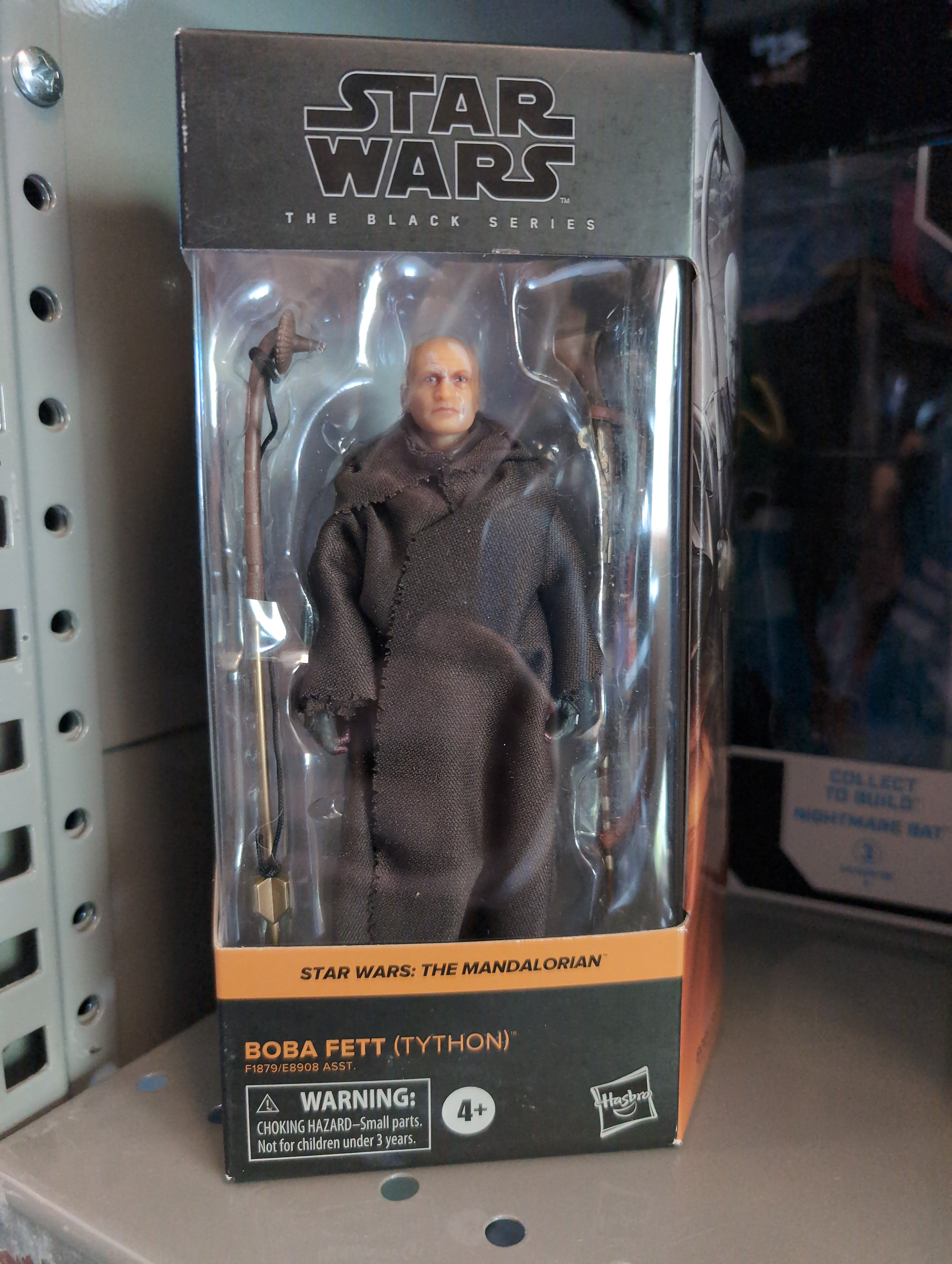 Hasbro Star Wars Black Series Boba Fett Tython action figure in detailed robes and accessories from The Mandalorian.
