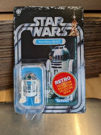 R2-D2 Star Wars Retro Collection Action Figure in case ANH by Kenner, vintage style collectible toy in original packaging