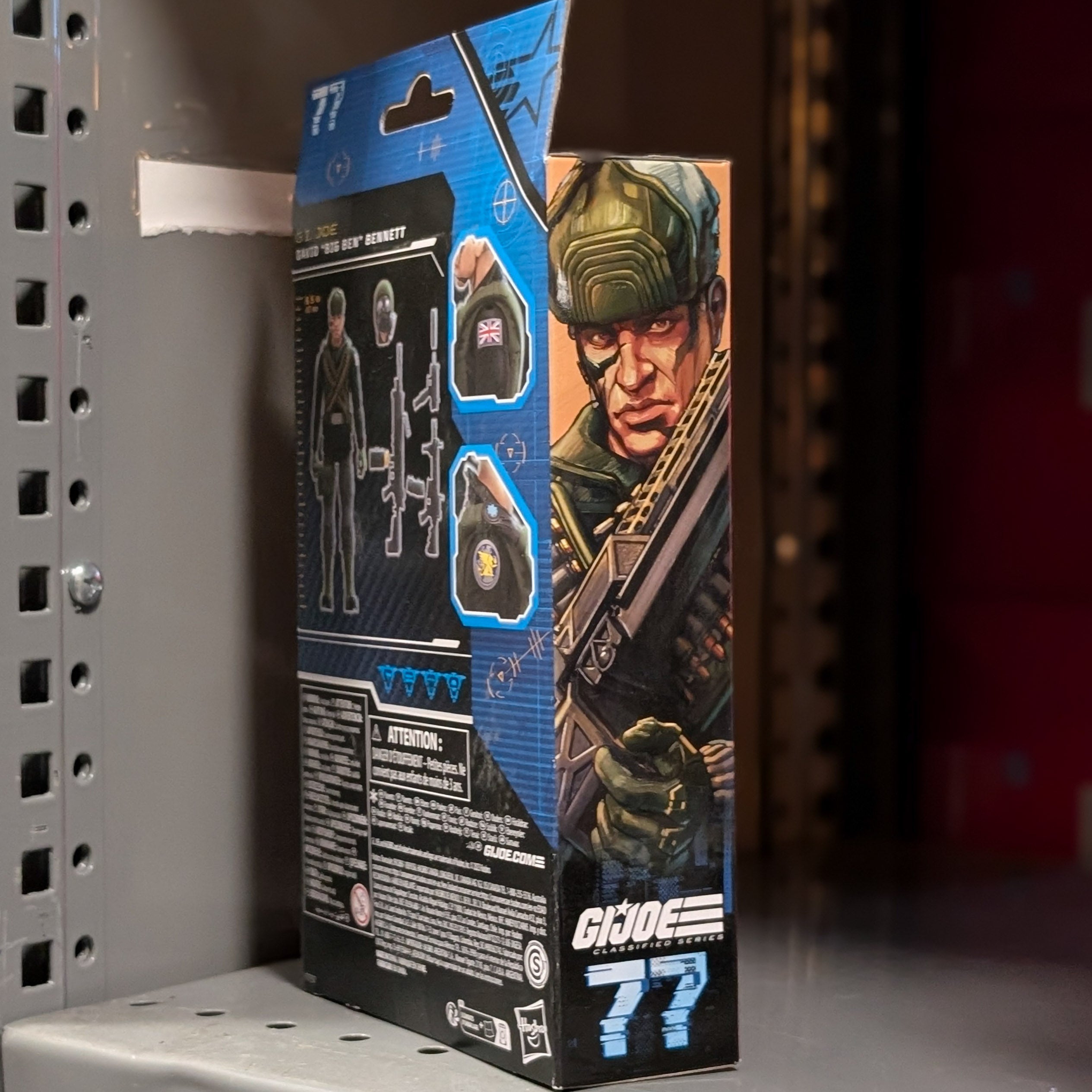 Hasbro GI Joe Classified Series David Big Ben Bennett Nightforce 6-inch action figure packaging side view