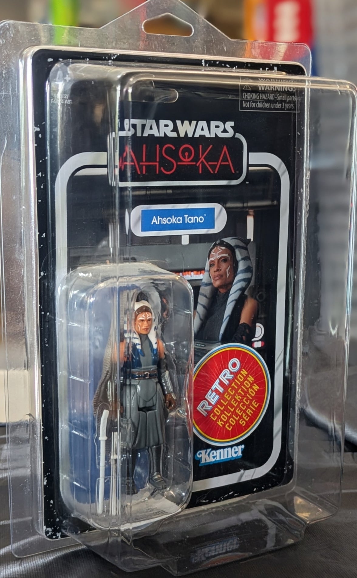 Ahsoka Tano Star Wars Retro Collection Action in case Scale Ahsoka figure by Kenner, new in box 3.75 inches collectible