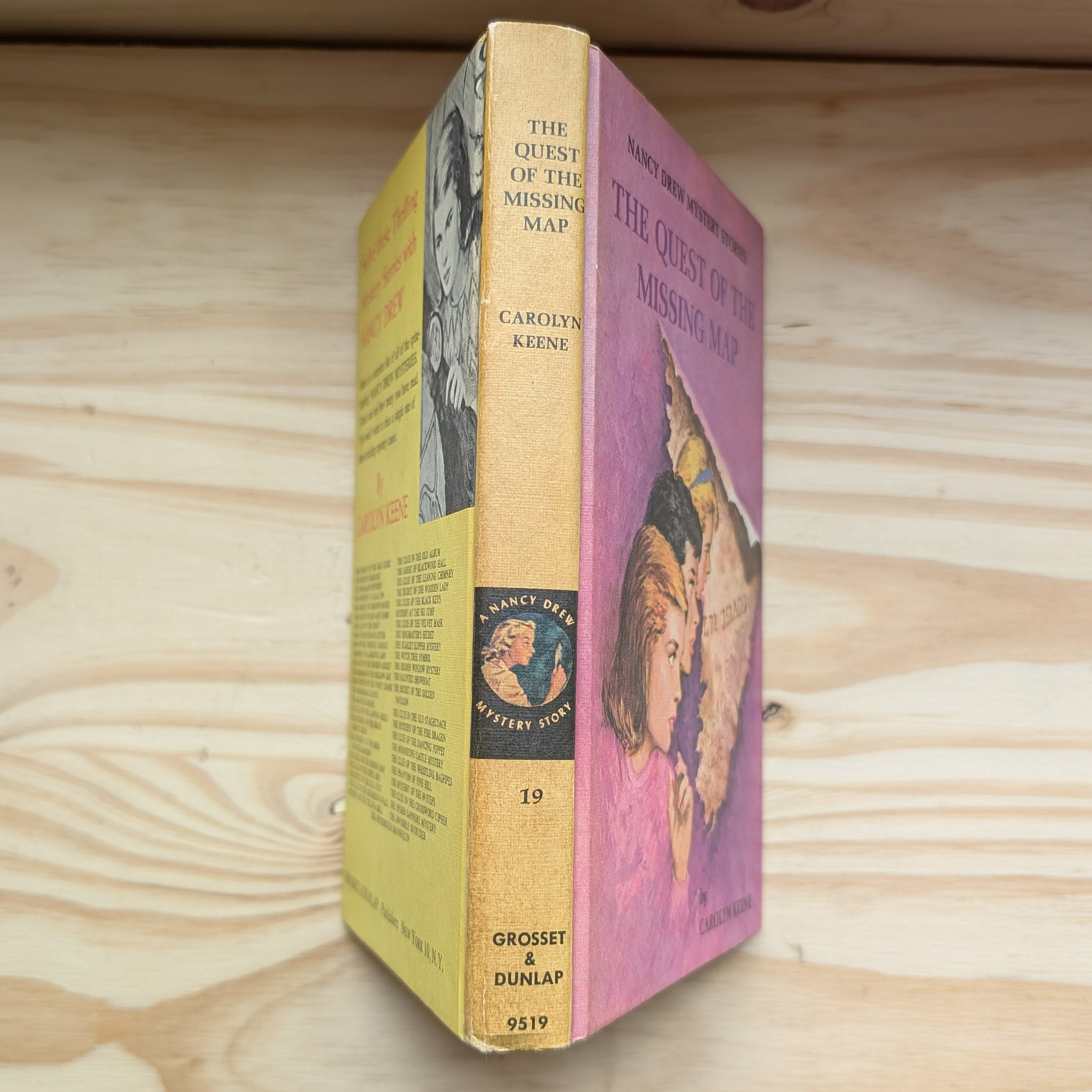 19 The Quest of the Missing Map Nancy Drew Mystery Books 1942/1969 by Grosset & Dunlp, Inc. vintage collectible book