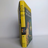 Vintage Grosset & Dunlap Nancy Drew Mystery #24 The Clue in the Old Album yellow bar edition book spine view
