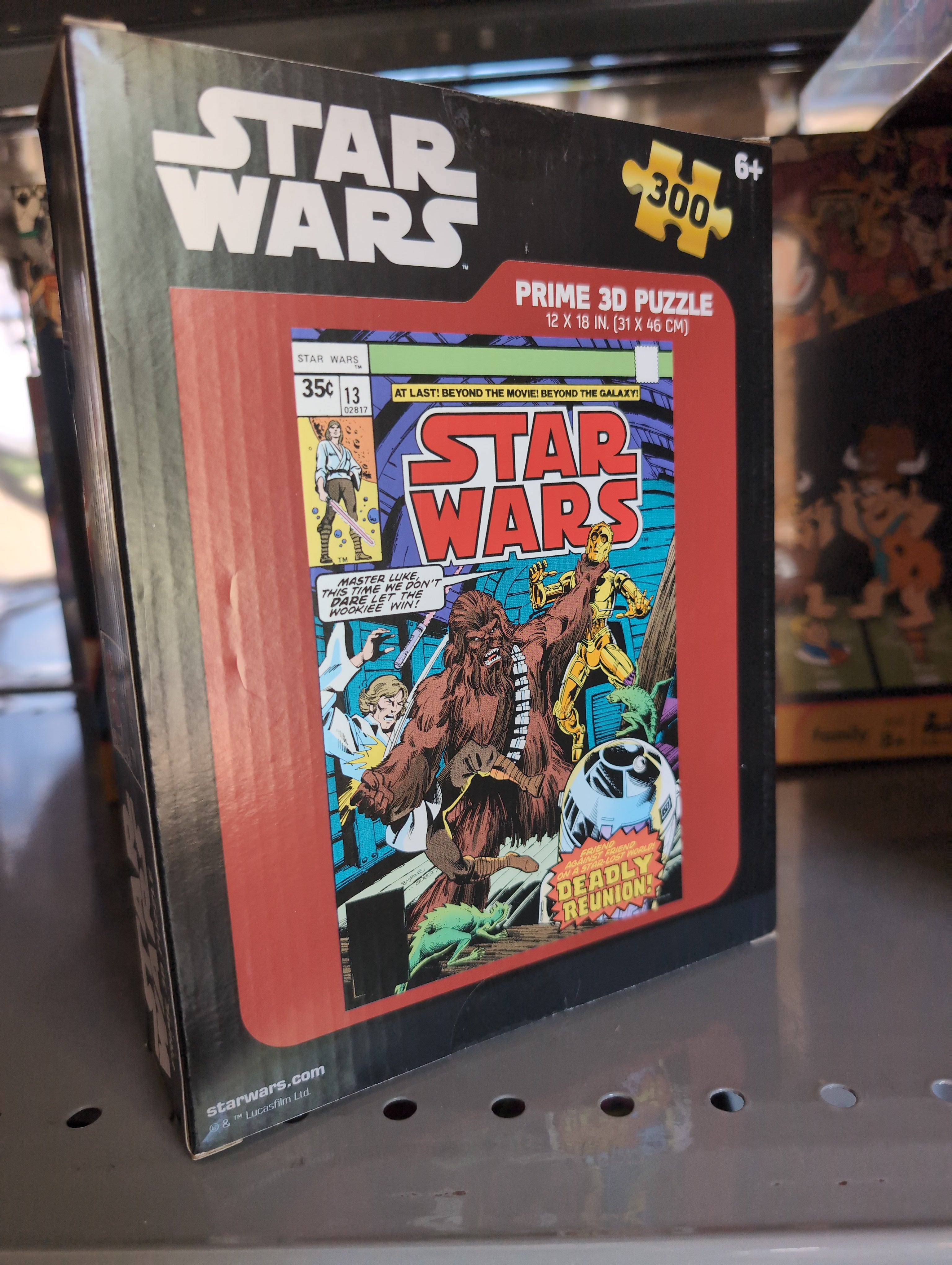Star Wars 3D Lenticular Effect Puzzle 13 Dragon Lords Prime 3d 300 Pieces with retro comic cover by Prime 3d