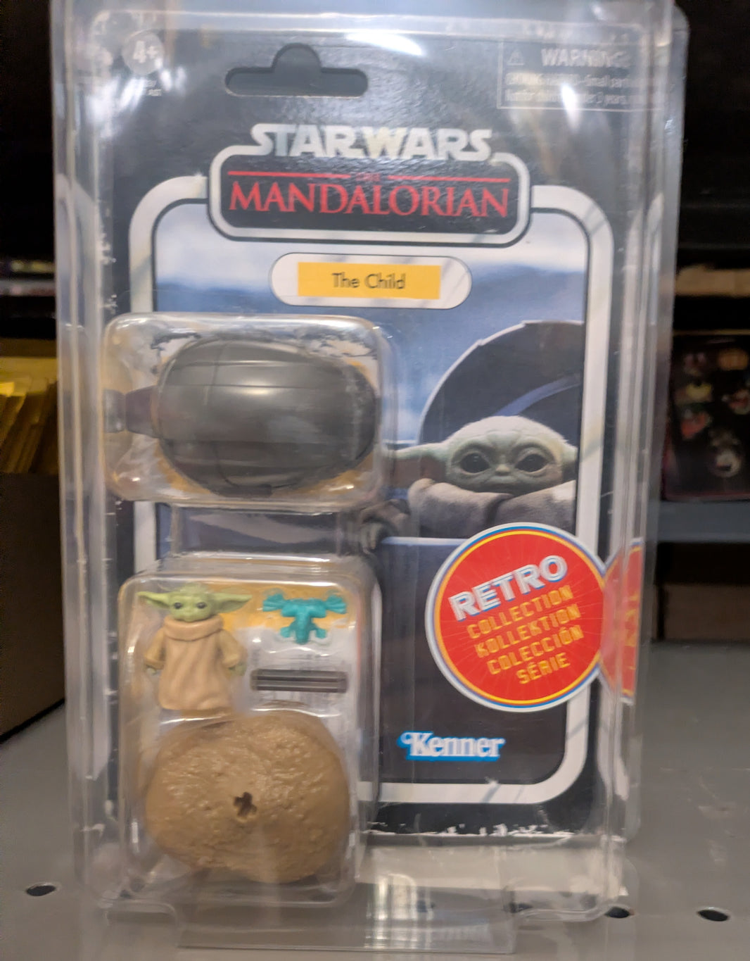 The Child Star Wars Retro Collection Action Figure in case MANDO by Kenner, new in box 3.75-inch scale collectible
