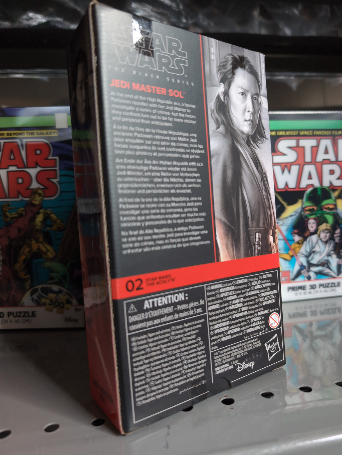 Hasbro Jedi Master Sol Star Wars Black Series 1:12 scale action figure packaging back with character info