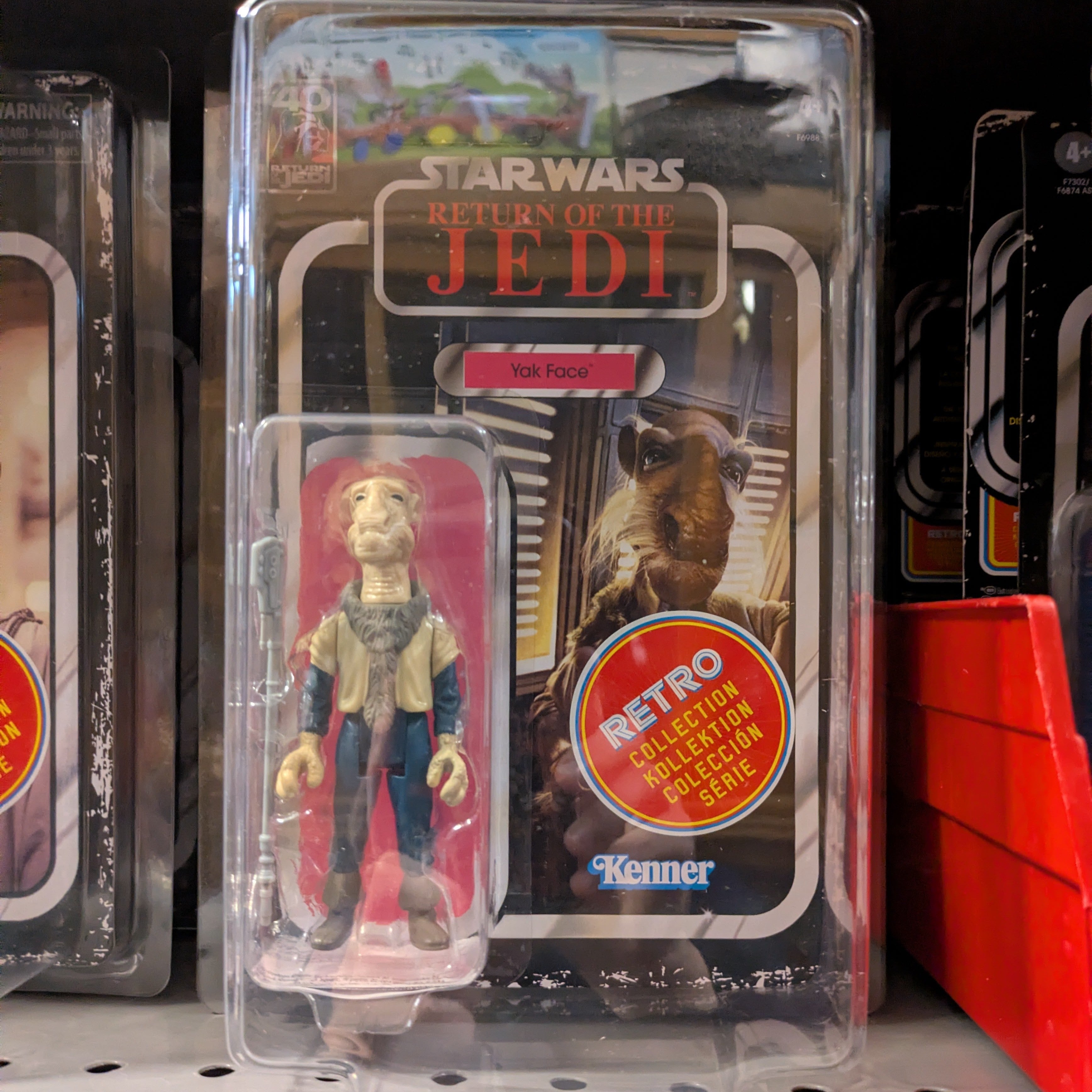Yak Face Star Wars Retro Collection ROTJ Action Figure in case by Kenner, new in box 3.75-inch scale collectible