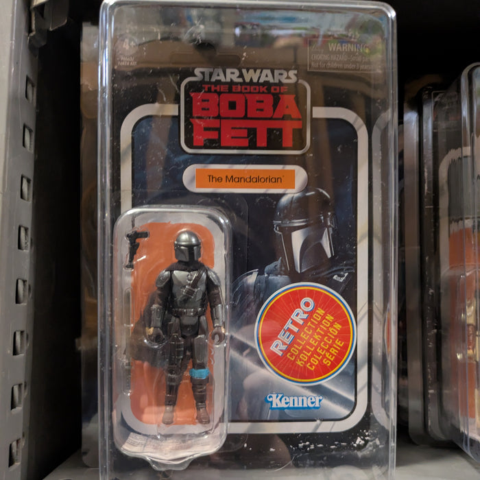 Mandalorian Beskar Star Wars Retro Collection Action Figure in case MANDO by Kenner new in box 3.75 inches collectible