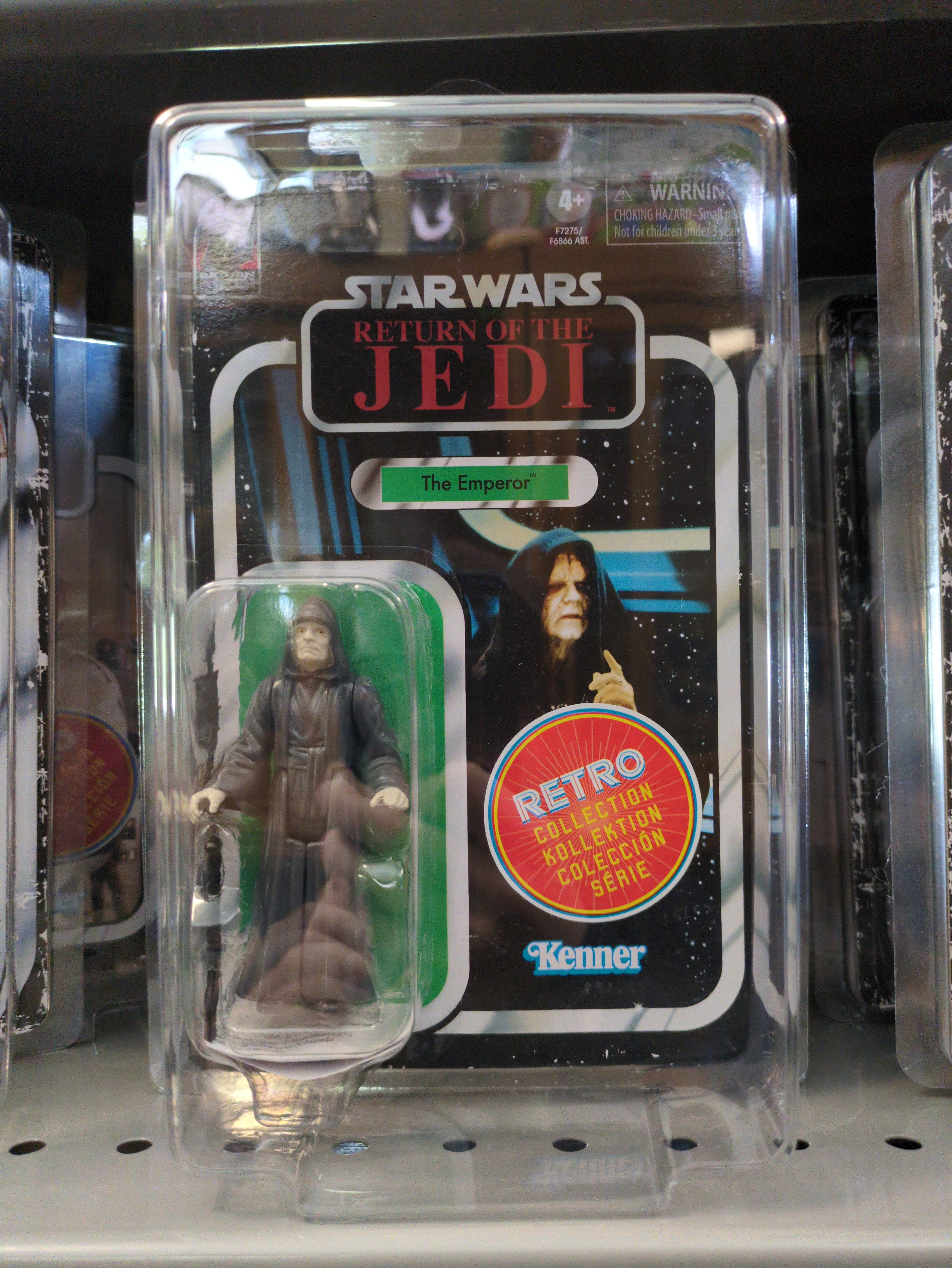 The Emperor Star Wars Retro Collection Action Figure 1:18 Scale ROTJ by Kenner, new in box collectible toy