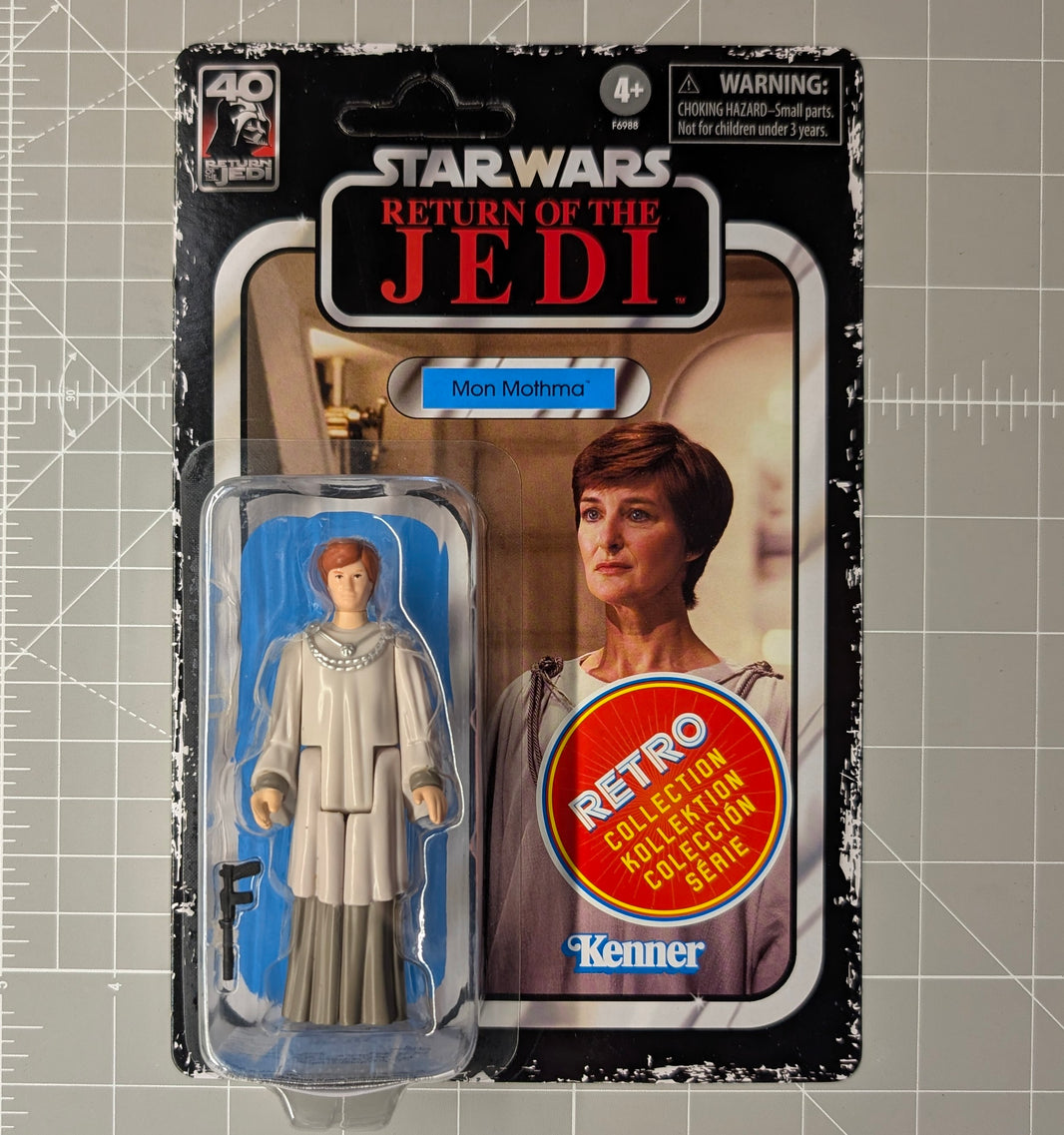 Mon Mothma Star Wars Retro Collection ROTJ Action Figure In Clamshell by Kenner