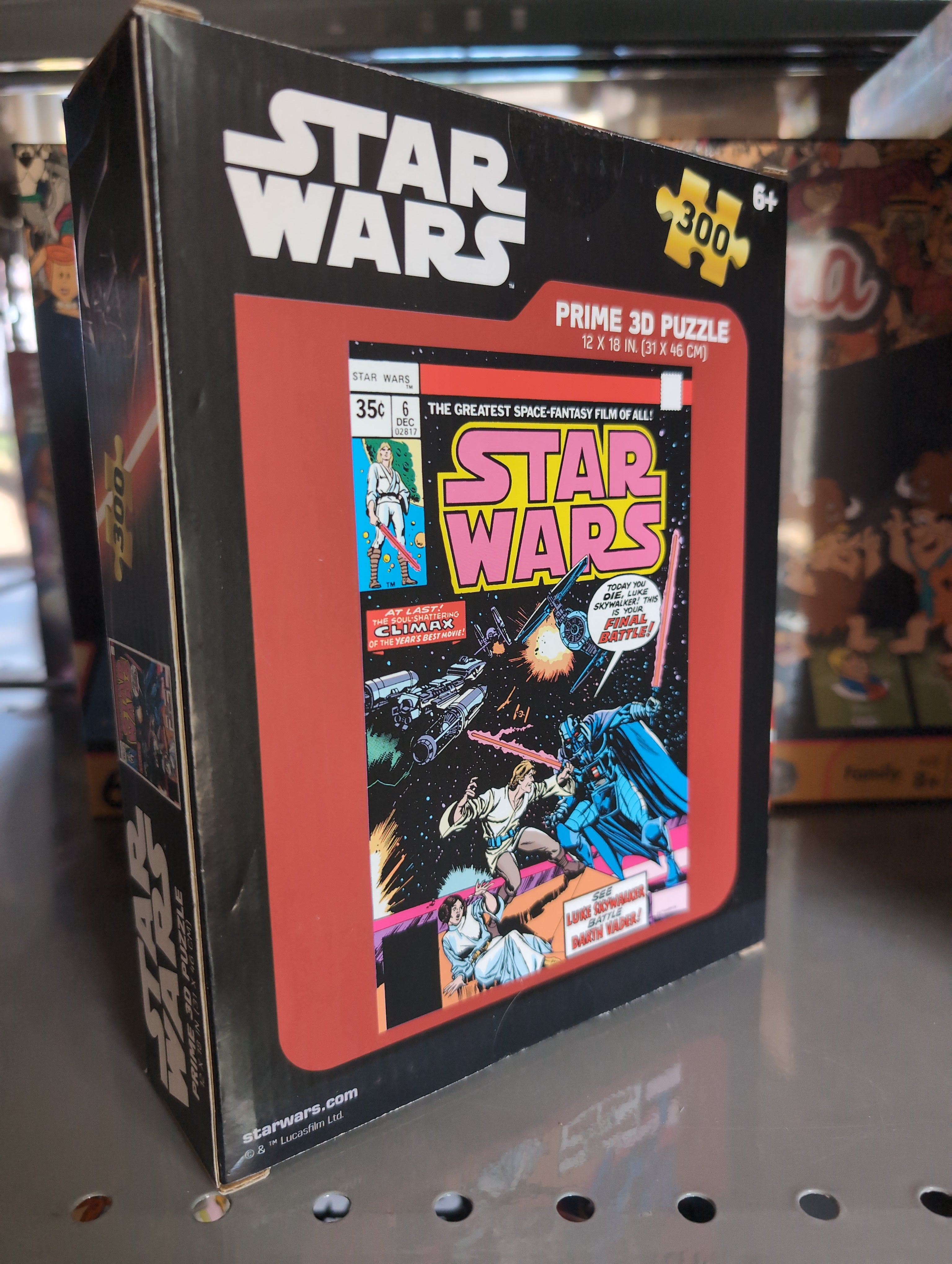 Star Wars 3D Lenticular Effect Puzzle 6 Final Battle Prime 3d 300 Pieces featuring classic comic cover by Prime 3d