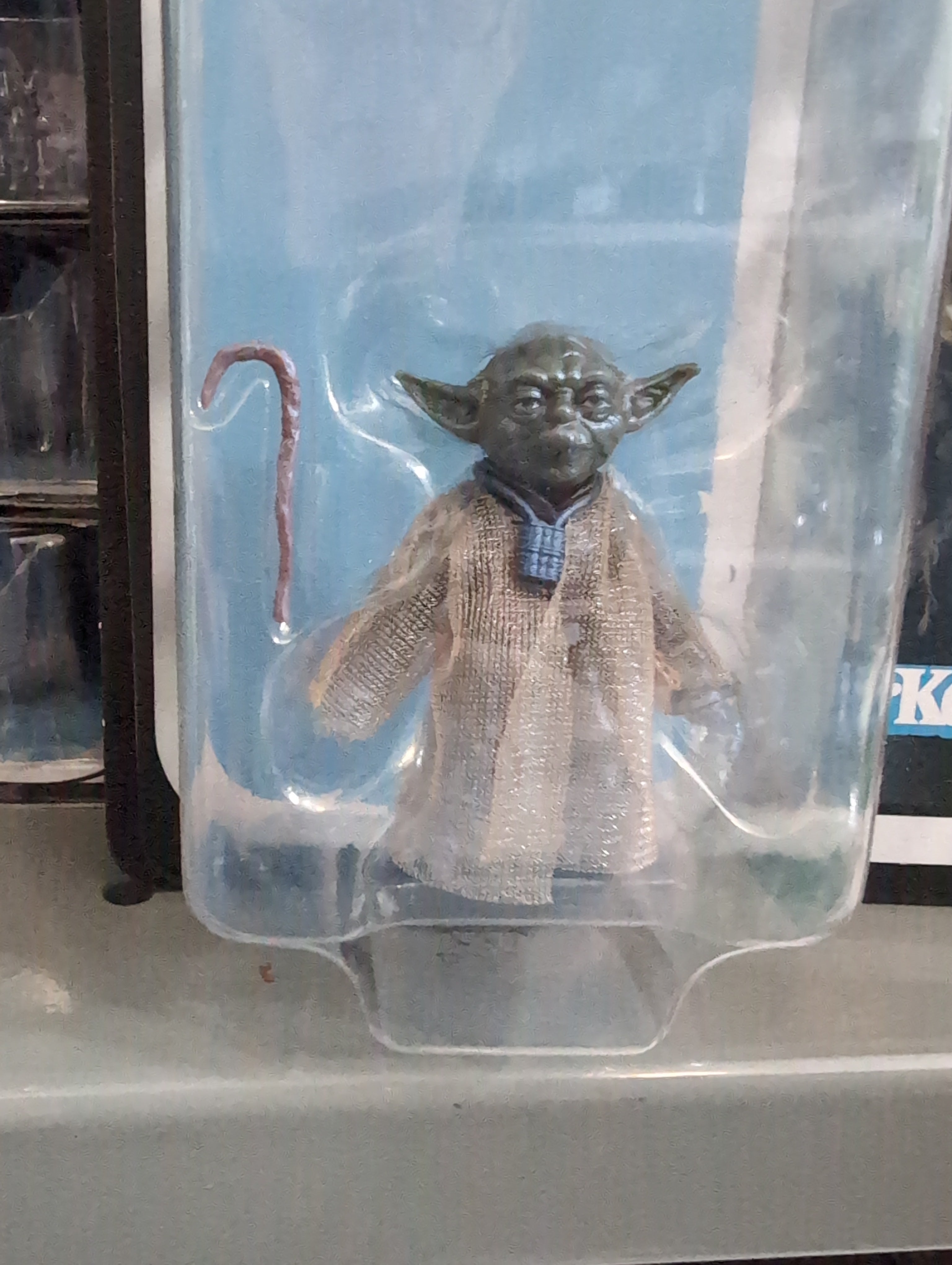 Hasbro Star Wars Black Series Yoda Force Ghost 1:12 scale action figure with cane in packaging