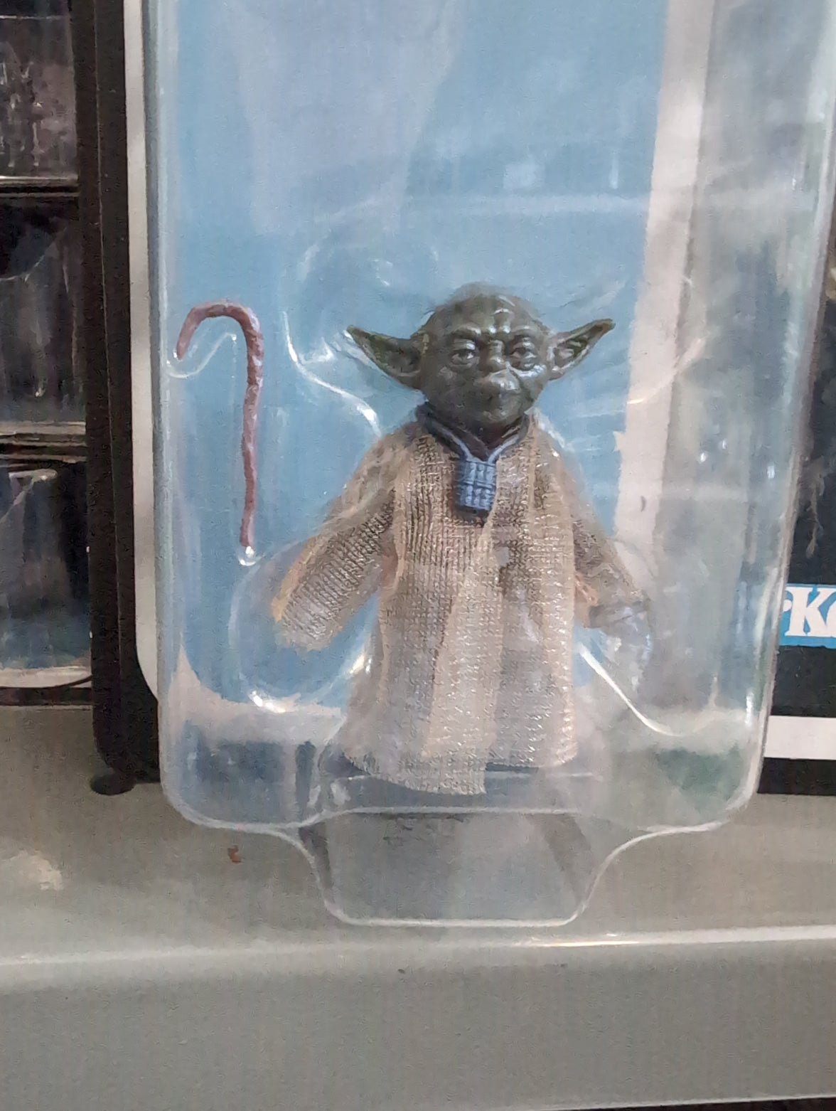 Hasbro Star Wars Black Series Yoda Force Ghost 1:12 scale action figure with cane in packaging