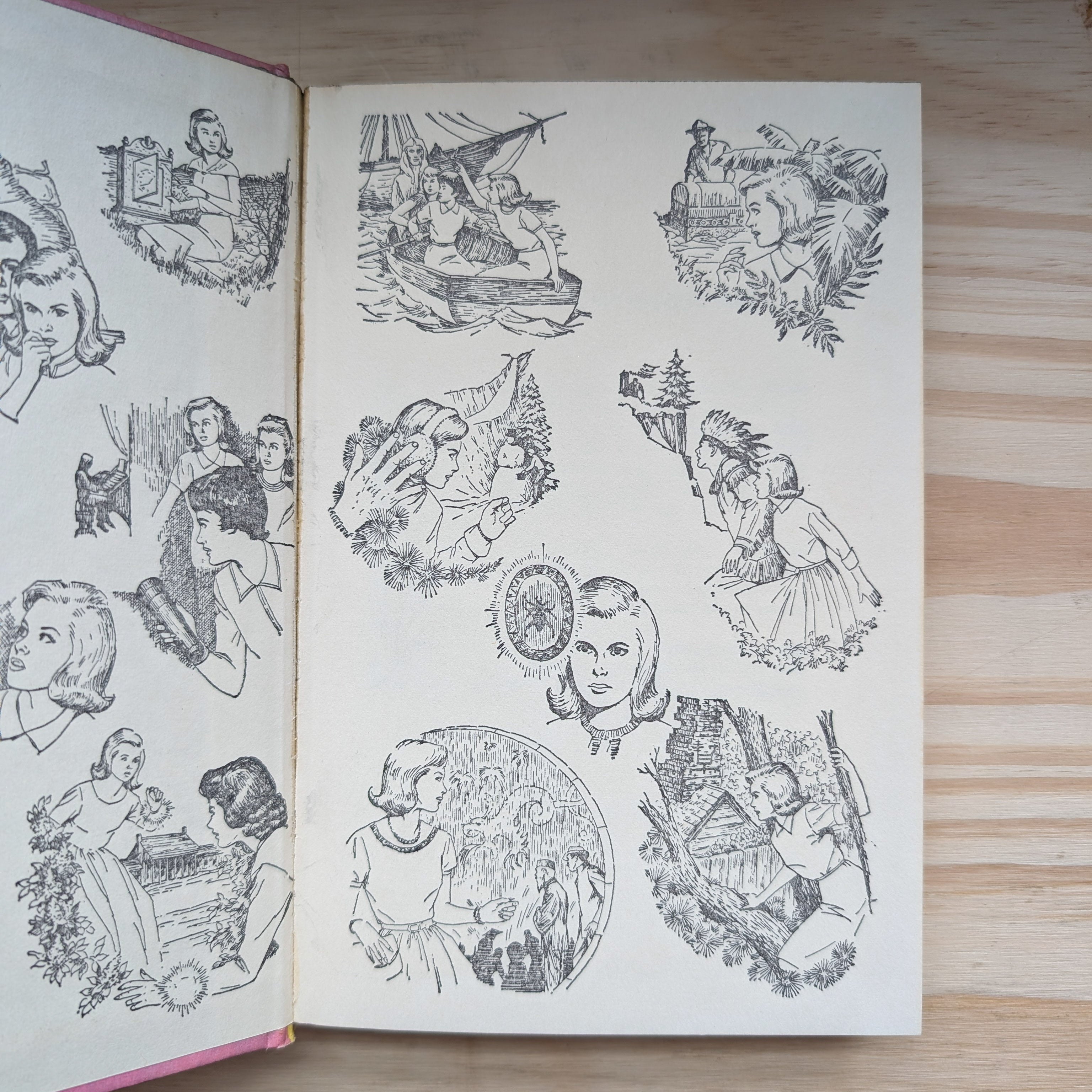 19 The Quest of the Missing Map Nancy Drew Mystery Books 1942/1969 vintage illustrations by Grosset & Dunlp, Inc.