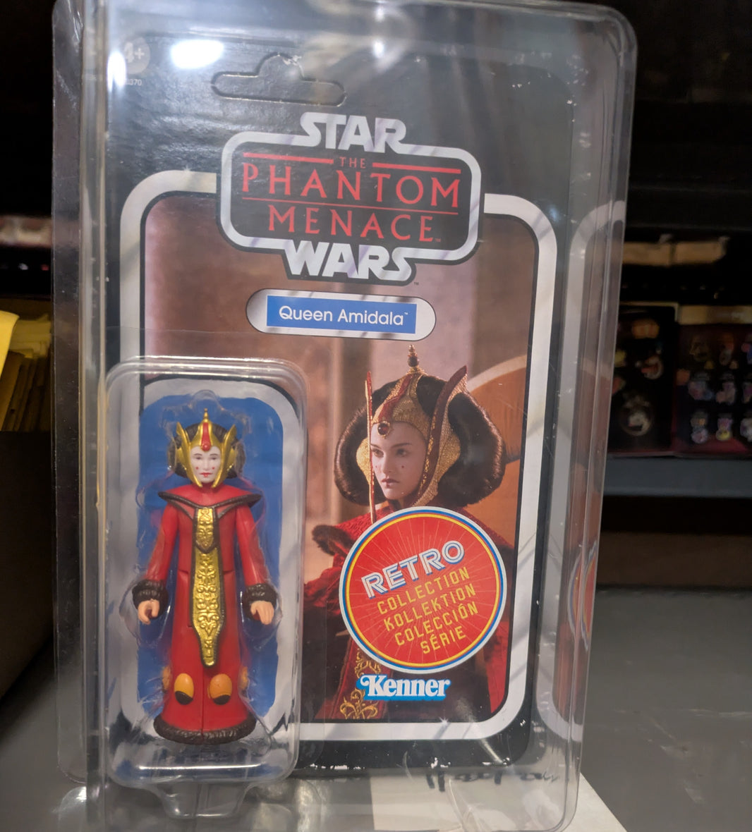 Queen Amidala Star Wars Retro Collection Action Figure in case by Kenner, new in box 3.75-inch scale collectible