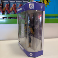DC Direct DC Essentials DCeased Batgirl 6-inch action figure in window box side view with purple packaging