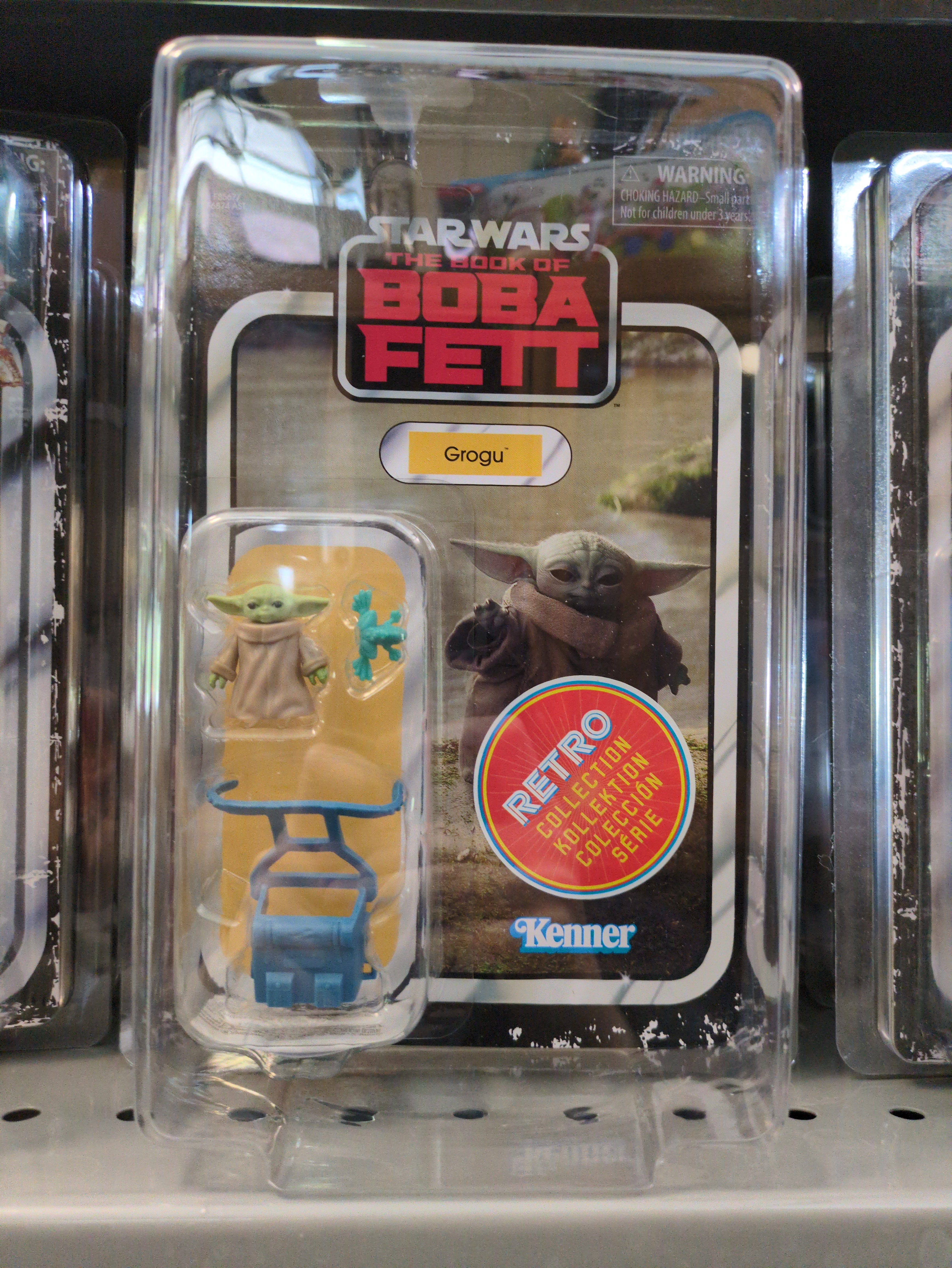 Grogu Star Wars Retro Collection Action Figure 1:18 Scale BOBF by Kenner new in box collectible toy