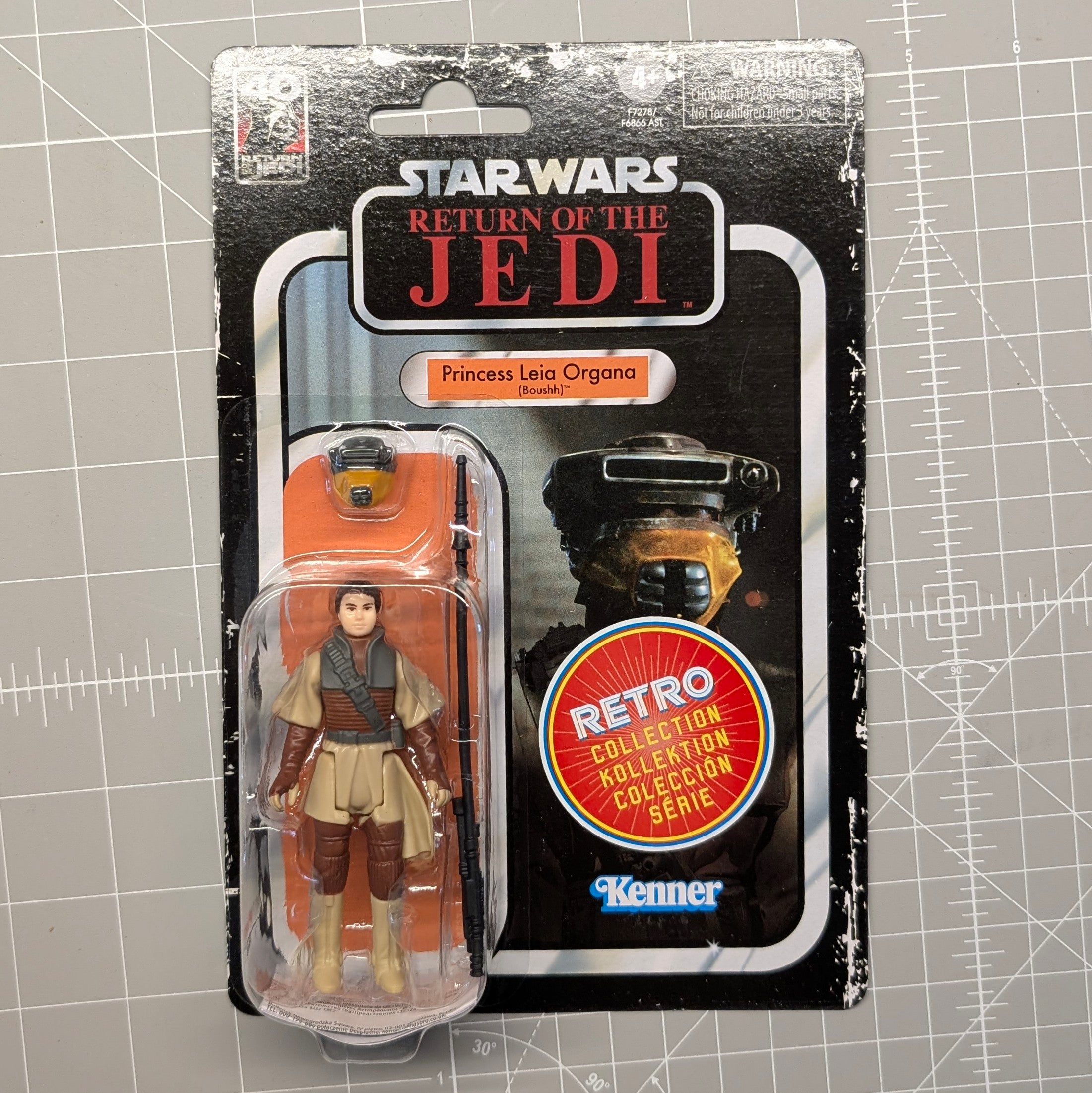 Kenner Princess Leia Boushh Star Wars Retro Collection Action Figure in case ROTJ in package
