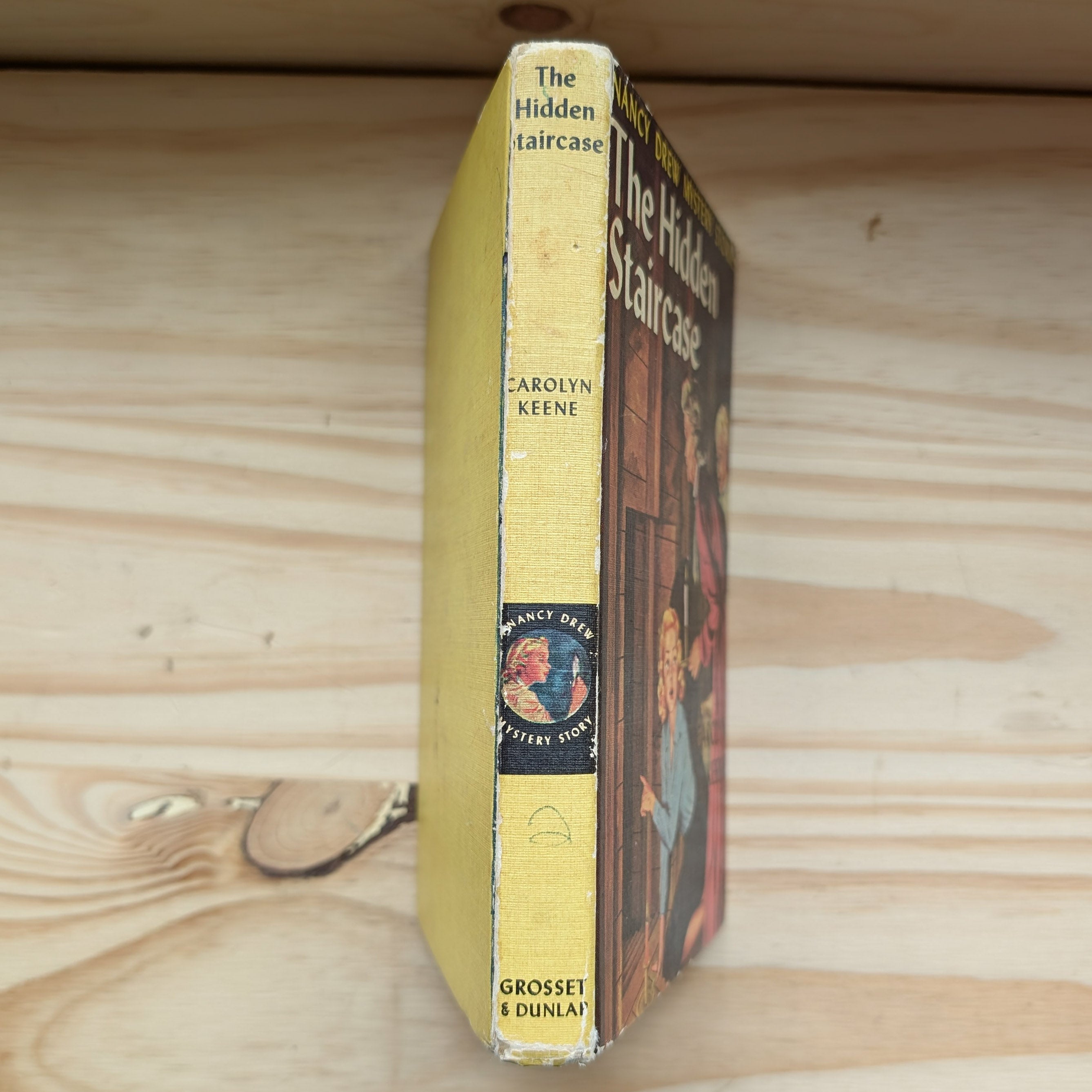 2 The Hidden Staircase Nancy Drew Mystery Books 1959 (blue endpages) vintage Grosset & Dunlp, Inc. collectible book