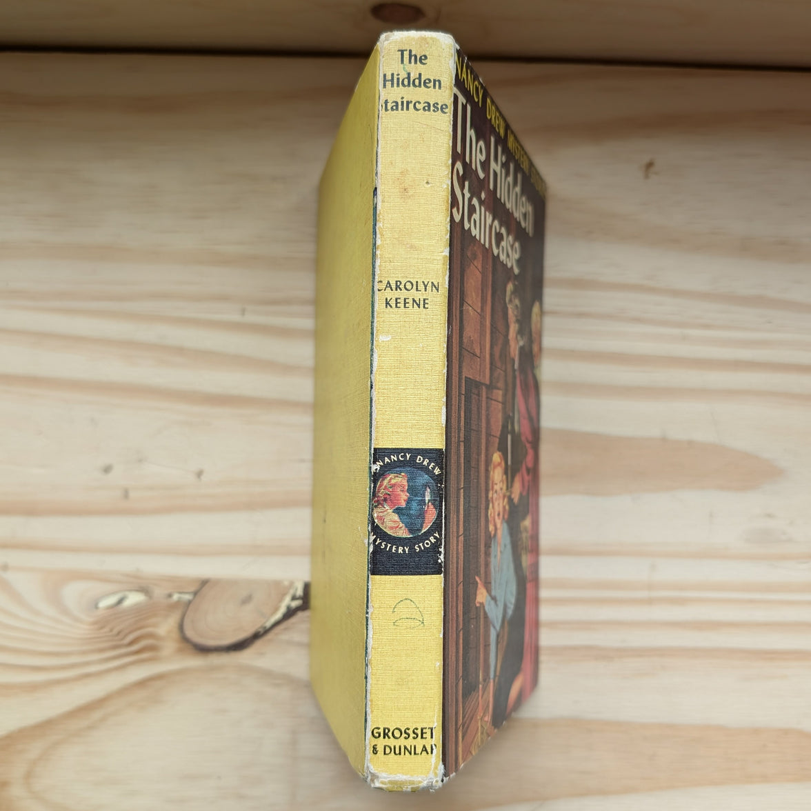 2 The Hidden Staircase Nancy Drew Mystery Books 1959 (blue endpages) vintage Grosset & Dunlp, Inc. collectible book