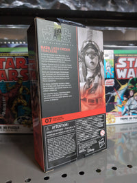 Hasbro Star Wars Black Series Bazil Jedi Order Tracker action figure packaging from The Acolyte series.