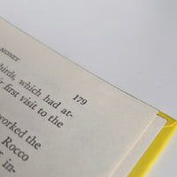 Vintage Nancy Drew The Strange Message in the Parchment Grosset & Dunlap yellow hardcover book detail page 179