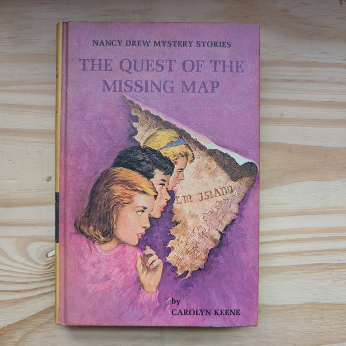 Cover of 19 The Quest of the Missing Map Nancy Drew Mystery Books 1942/1969 by Grosset & Dunlp, Inc.