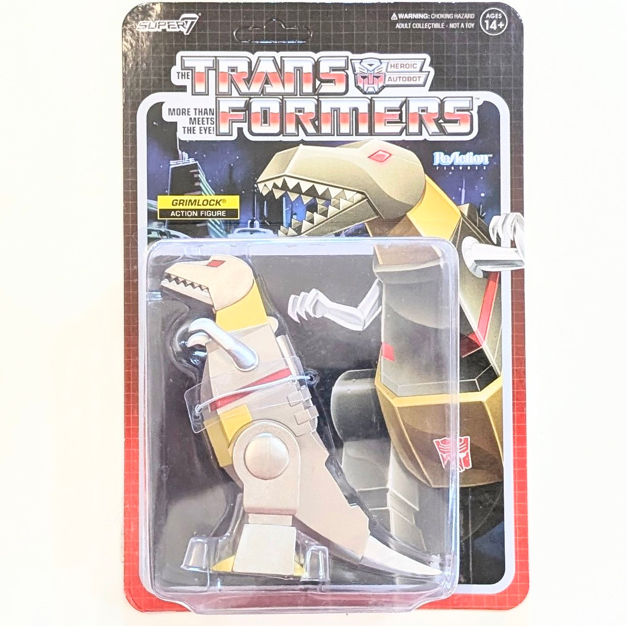 Grimlock Dinobot Transformer Action Figure Super7 3.75