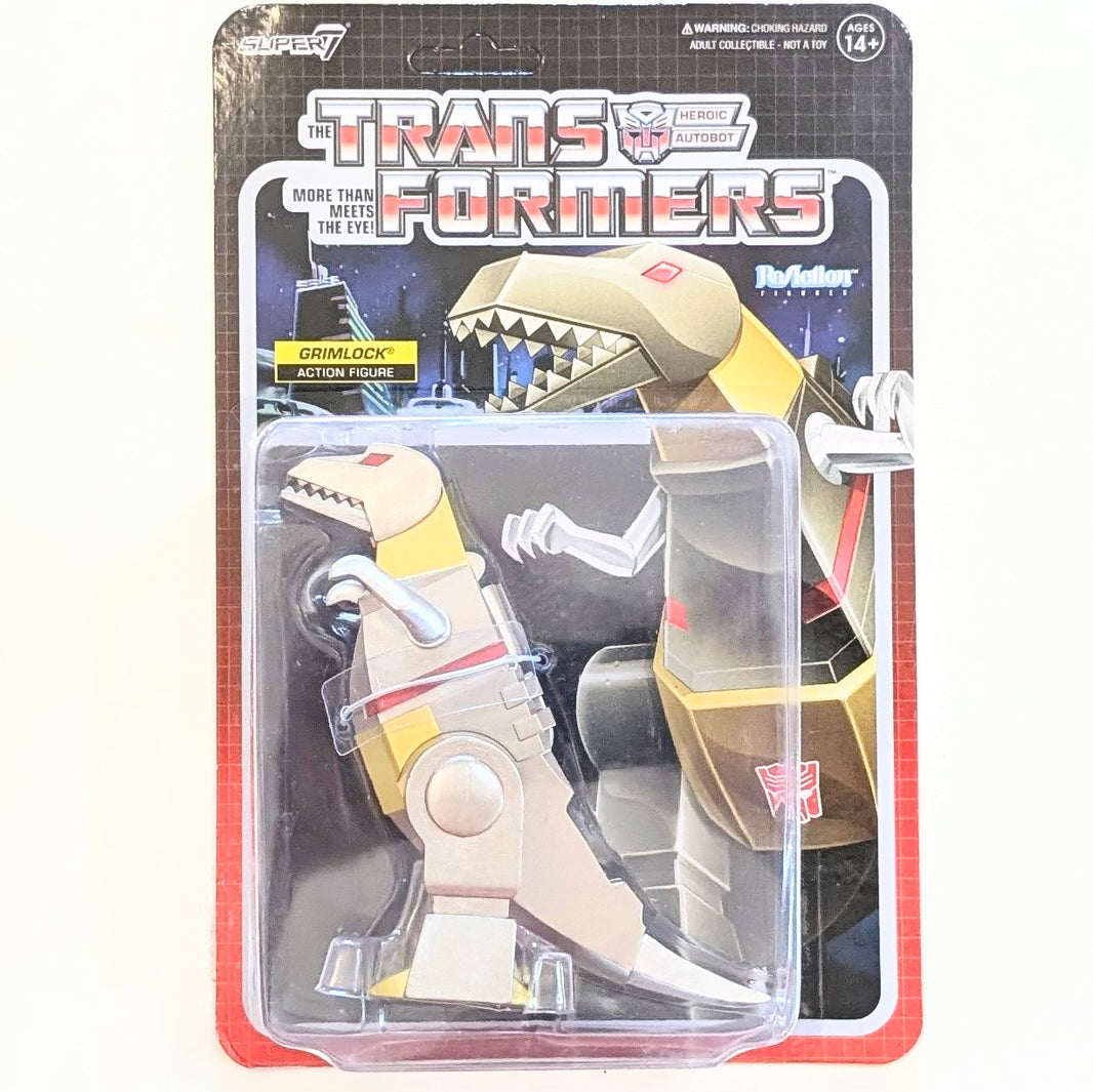 Grimlock Dinobot Transformer Action Figure Super7 3.75