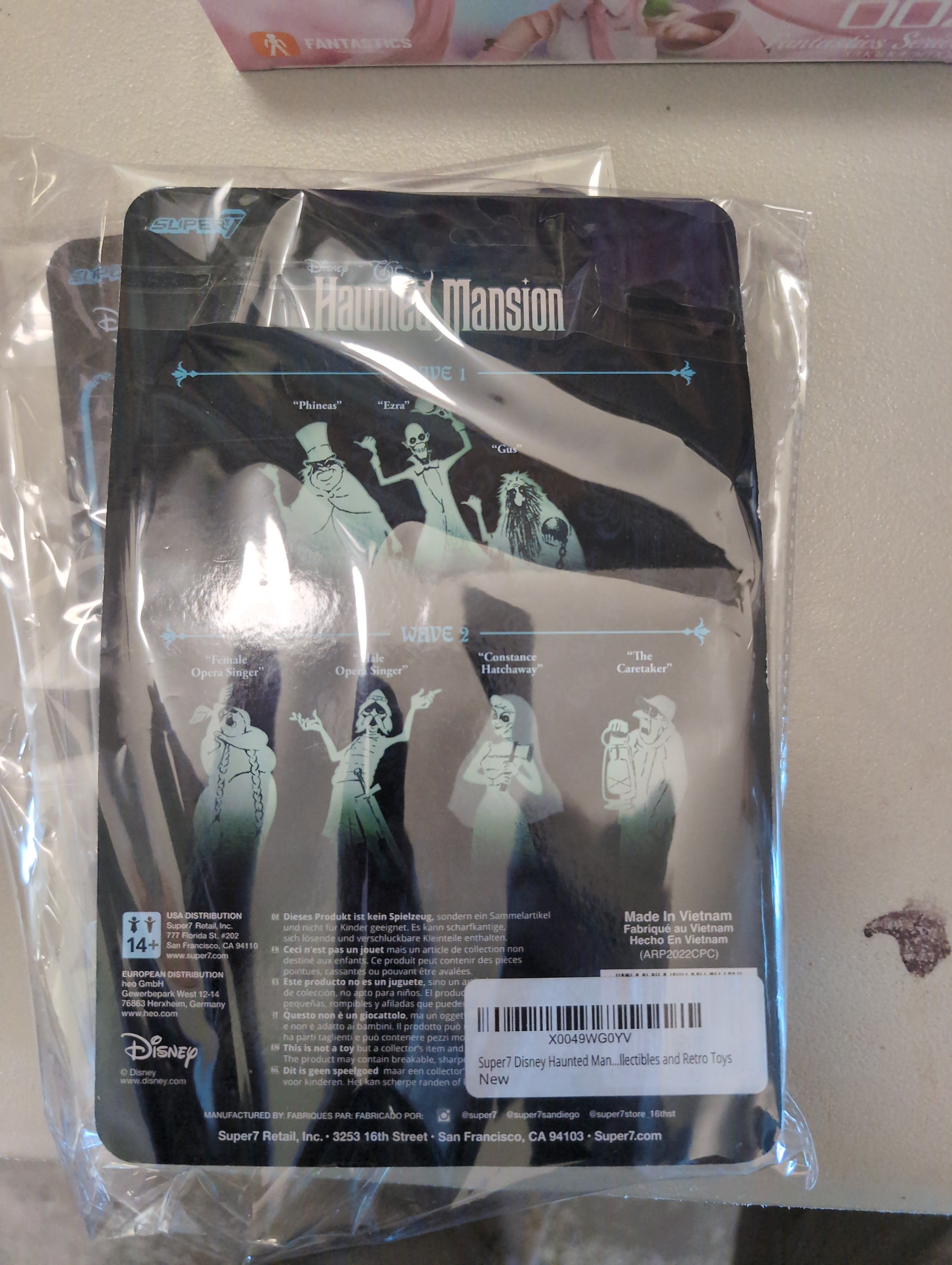 The Haunted Mansion "Constance Hatchaway" Action Figure Super7 Disney packaged collectible
