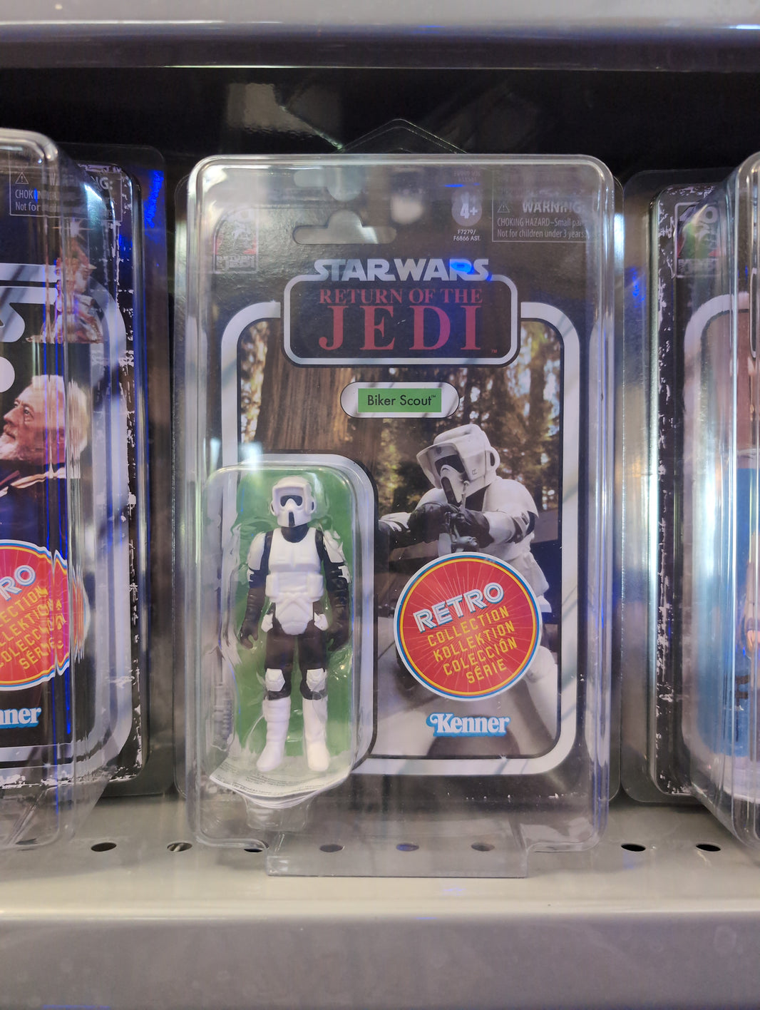 Biker Scout Star Wars Retro Collection Action Figure 1:18 Scale ROTJ by Kenner, new in box collectible figure