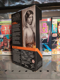 Hasbro Star Wars Black Series Princess Leia Organa action figure packaging from A New Hope film display box