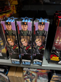 Hasbro GI Joe Classified Series 138 Vincent "Falcon" Falcone and Quarrel Night Force boxed figures side view