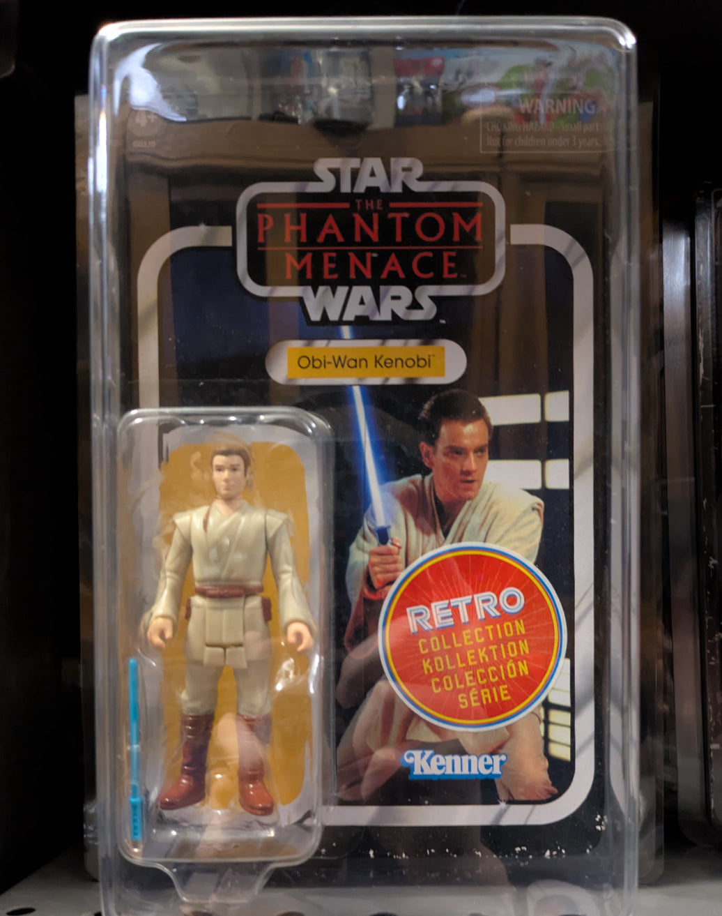 Obi-Wan Kenobi Star Wars Retro Collection Action Figure in case by Kenner, new in box 3.75-inch scale collectible