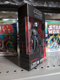 Hasbro Star Wars Black Series Darth Nihilus 6-inch action figure in packaging with iconic mask and robes displayed.