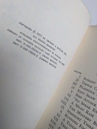 Copyright page of 1977 Grosset & Dunlap, Inc. Nancy Drew Strange Message in the Parchment vintage edition
