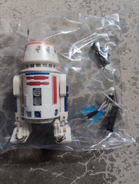 Hasbro 1:12 scale loose R5-D4 Star Wars Black Series action figure with accessories in plastic bag