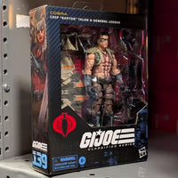 Hasbro G.I. Joe Classified Series Chip Raptor Talon and General Ledger action figure in window box packaging