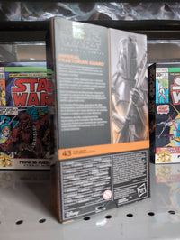 Star Wars Black Series Imperial Praetorian Guard action figure packaging by Hasbro on store shelf