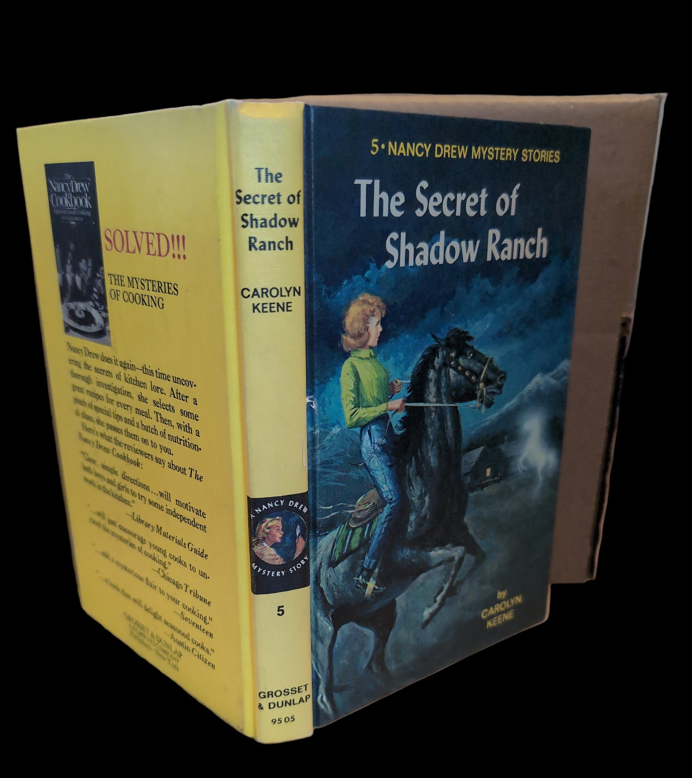 1965 edition of The Secret of Shadow Ranch Nancy Drew book by Carolyn Keene published by Grosset & Dunlap