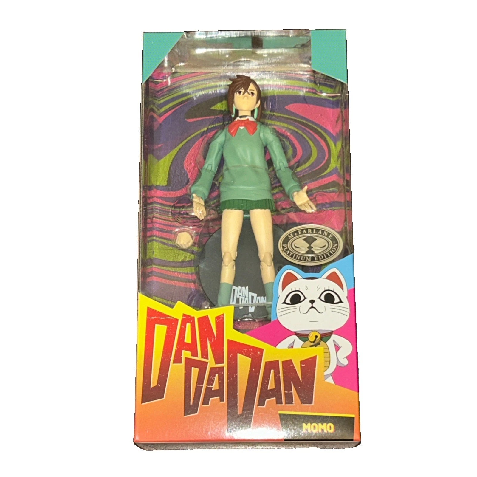 Momo Ayase CHASE variant in Green Dandadan 1:10 Scale 7" Premium Dandadan Action Figure by Go Figment in box
