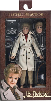 Jessica Fletcher Murder She Wrote 8-Inch Clothed Neca Action Figure new in box with accessories and extra head sculpt