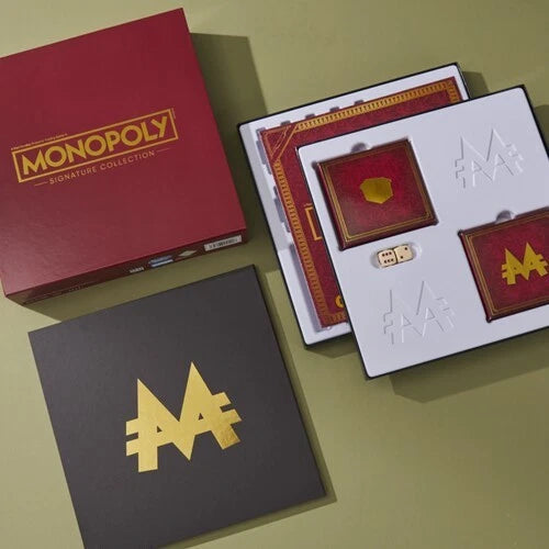 Monopoly Signature Collection Premium Edition New Board Game by Hasbro with deluxe packaging and custom dice set