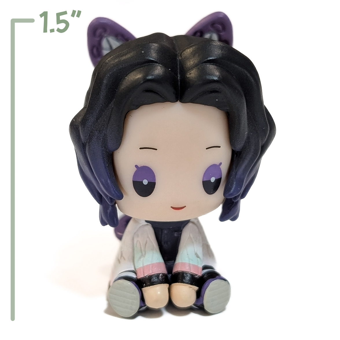 Demon Slayer Petatto Clockwork Mini Figures U-Pick Bushiroad Character Choice new in box by Go Figment with purple eyes and sitting pose