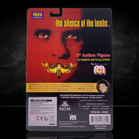 Mego Silence of the Lambs Hannibal Lecter 8" Action Figure Retro Style - New with 14 points articulation and iconic packaging design
