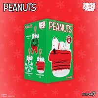 Snoopy Blue Cocoa Peanuts Super Duper Plush Holiday Keychain Super7 package